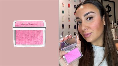 dior blush 2019|Dior blush with flushed cheeks.